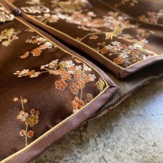 画像10: ALL OVER PATTERN BROWN COLOR CHINA JACKET / Ladies M (10)