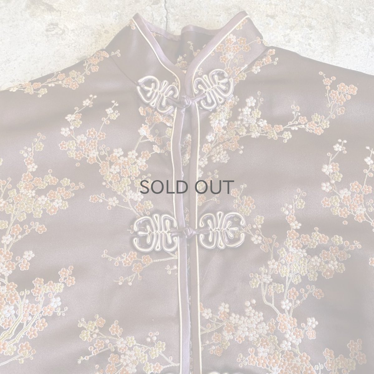 画像5: ALL OVER PATTERN BROWN COLOR CHINA JACKET / Ladies M (5)