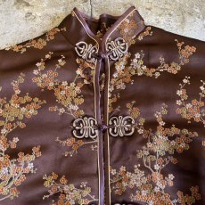 画像5: ALL OVER PATTERN BROWN COLOR CHINA JACKET / Ladies M (5)