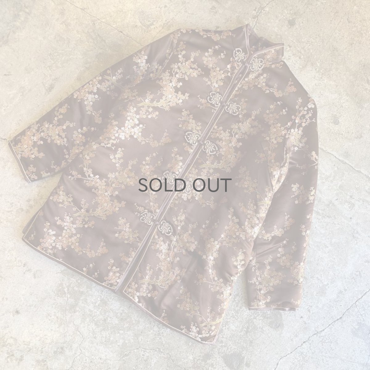 画像4: ALL OVER PATTERN BROWN COLOR CHINA JACKET / Ladies M (4)