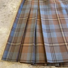 画像5: CHECK PATTERN KILT WRAP DESIGN SKIRT / W25 (5)