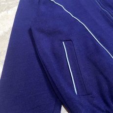 画像5: NAVY COLOR LINE DESIGN TRACK JACKET / Mens M (5)