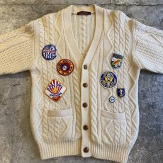画像7: 【Wiz&Witch】OLD PATCH KNIT CARDIGAN / OS (7)