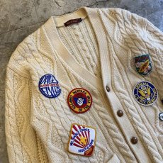 画像3: 【Wiz&Witch】OLD PATCH KNIT CARDIGAN / OS (3)