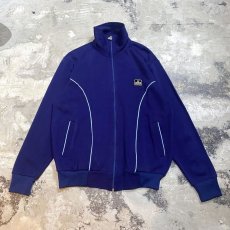 画像1: NAVY COLOR LINE DESIGN TRACK JACKET / Mens M (1)