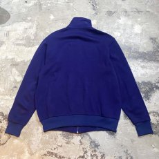 画像2: NAVY COLOR LINE DESIGN TRACK JACKET / Mens M (2)