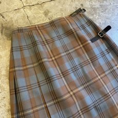 画像3: CHECK PATTERN KILT WRAP DESIGN SKIRT / W25 (3)