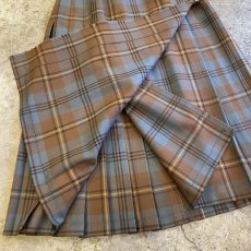 画像8: CHECK PATTERN KILT WRAP DESIGN SKIRT / W25 (8)