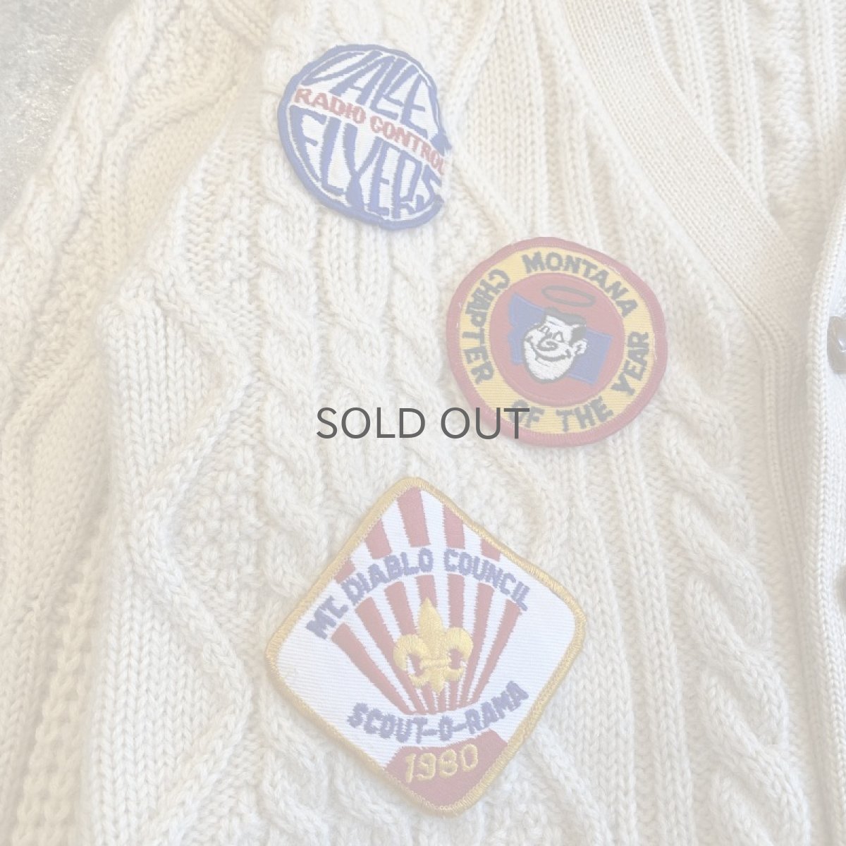 画像5: 【Wiz&Witch】OLD PATCH KNIT CARDIGAN / OS (5)