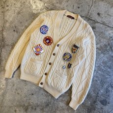 画像4: 【Wiz&Witch】OLD PATCH KNIT CARDIGAN / OS (4)