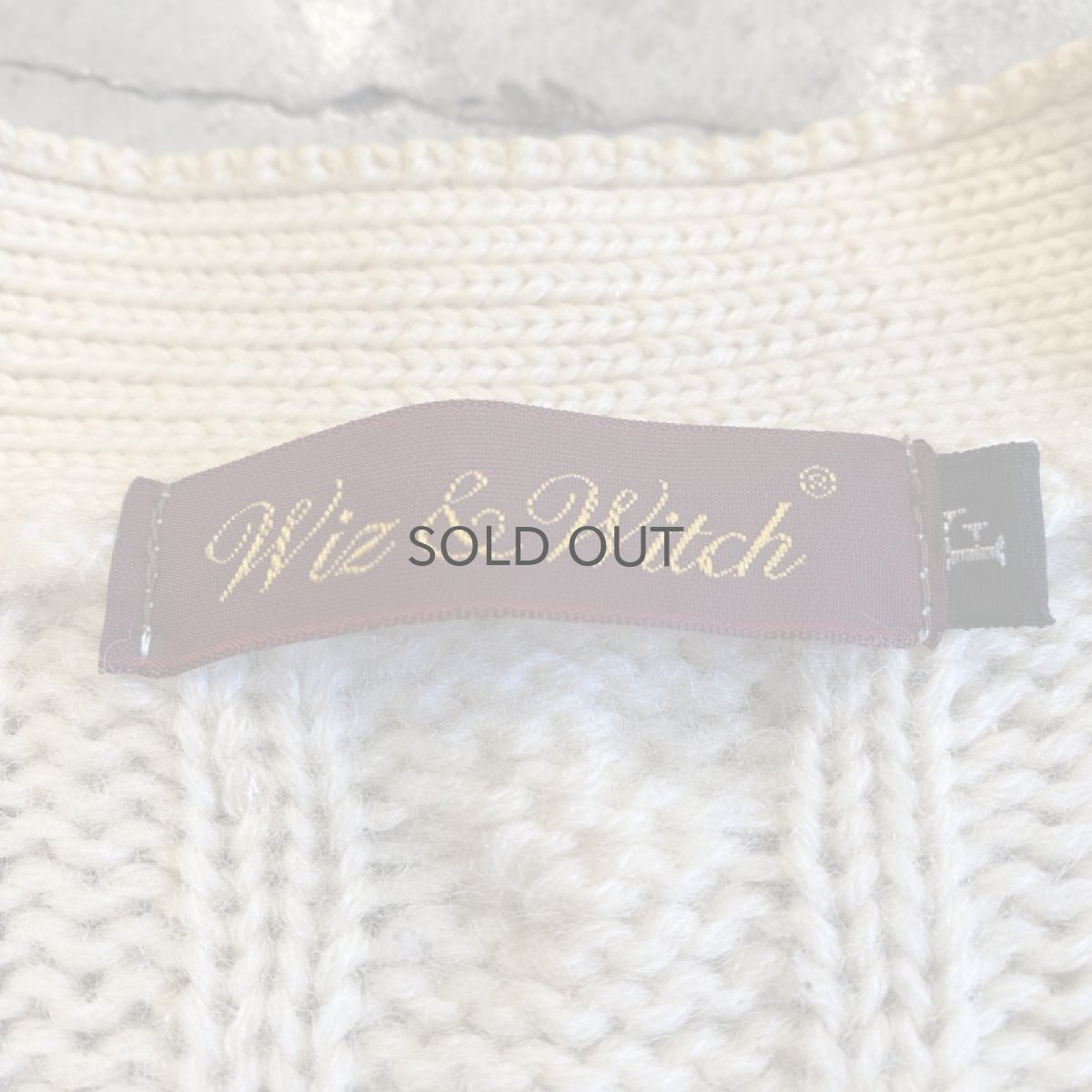 画像13: 【Wiz&Witch】OLD PATCH KNIT CARDIGAN / OS (13)