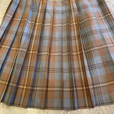 画像10: CHECK PATTERN KILT WRAP DESIGN SKIRT / W25 (10)