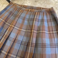 画像9: CHECK PATTERN KILT WRAP DESIGN SKIRT / W25 (9)