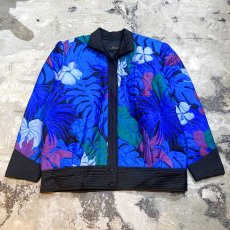 画像1: BOTANICAL PATTERN SILK JACKET / Mens L (1)