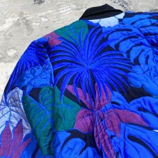 画像9: BOTANICAL PATTERN SILK JACKET / Mens L (9)