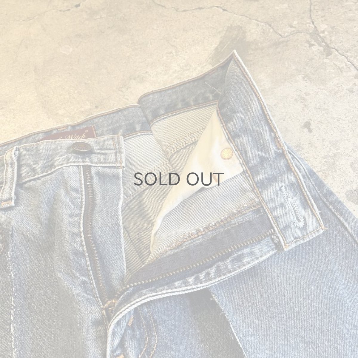 画像8: 【Wiz&Witch】FLARE CUT DENIM PANTS / W29 (8)