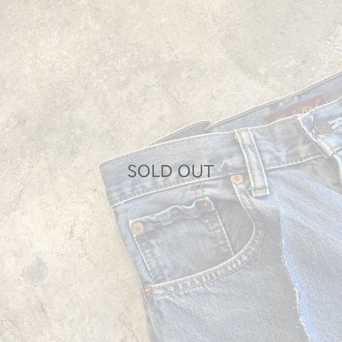 画像7: 【Wiz&Witch】FLARE CUT DENIM PANTS / W29 (7)