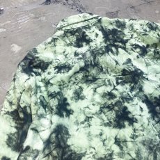 画像9: TIE DYE PATTERN OVER SILHOUETTE L/S SHIRT / Mens XL (9)