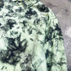 画像4: TIE DYE PATTERN OVER SILHOUETTE L/S SHIRT / Mens XL (4)