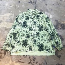 画像1: TIE DYE PATTERN OVER SILHOUETTE L/S SHIRT / Mens XL (1)