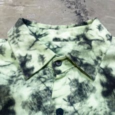 画像10: TIE DYE PATTERN OVER SILHOUETTE L/S SHIRT / Mens XL (10)