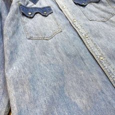 画像5: SWITCHED DENIM L/S WESTERN SHIRT / Mens L (5)