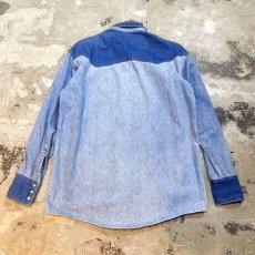 画像2: SWITCHED DENIM L/S WESTERN SHIRT / Mens L (2)