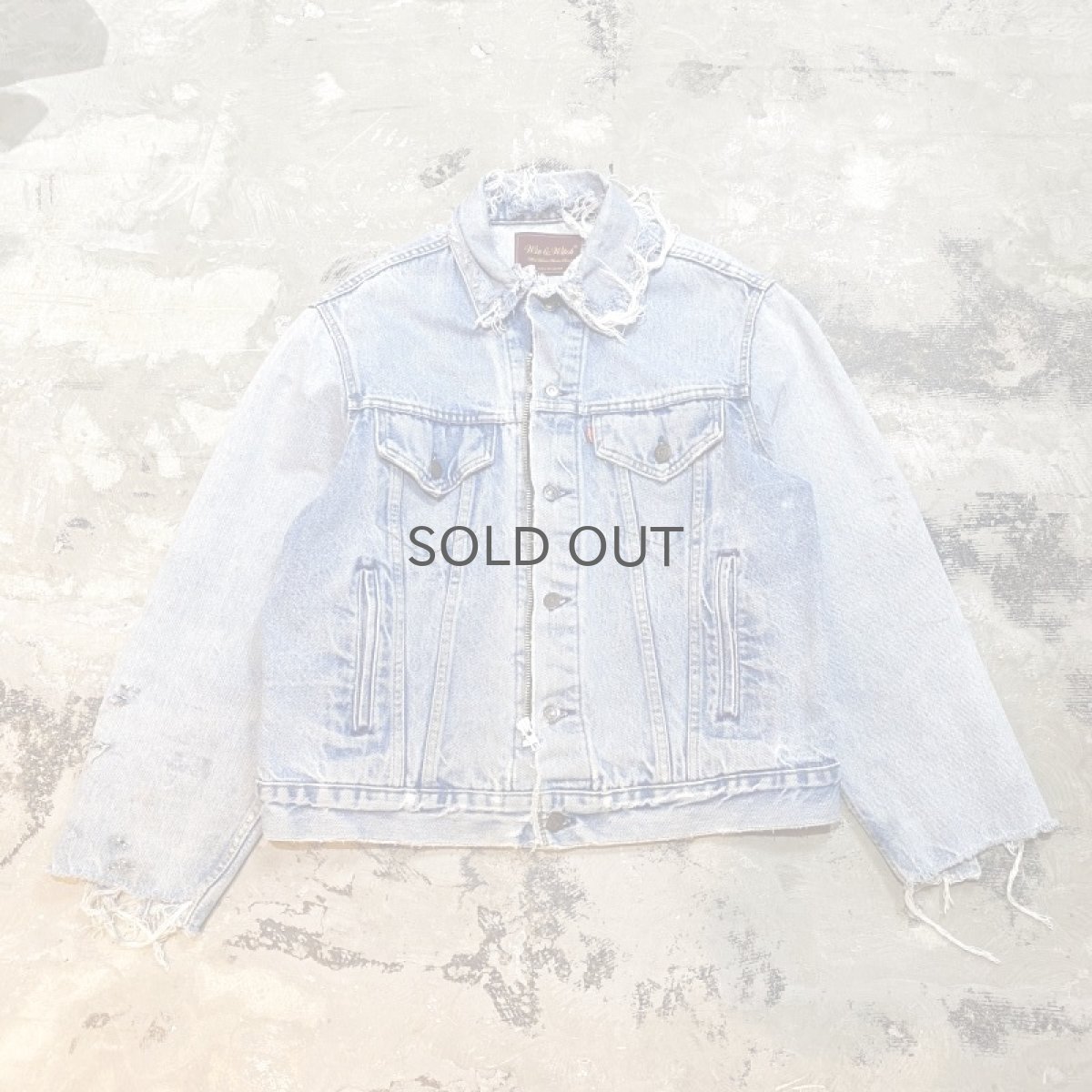 画像2: 【Wiz&Witch】"WANDERER" ZIP UP CRUSH DENIM JACKET / OS (2)