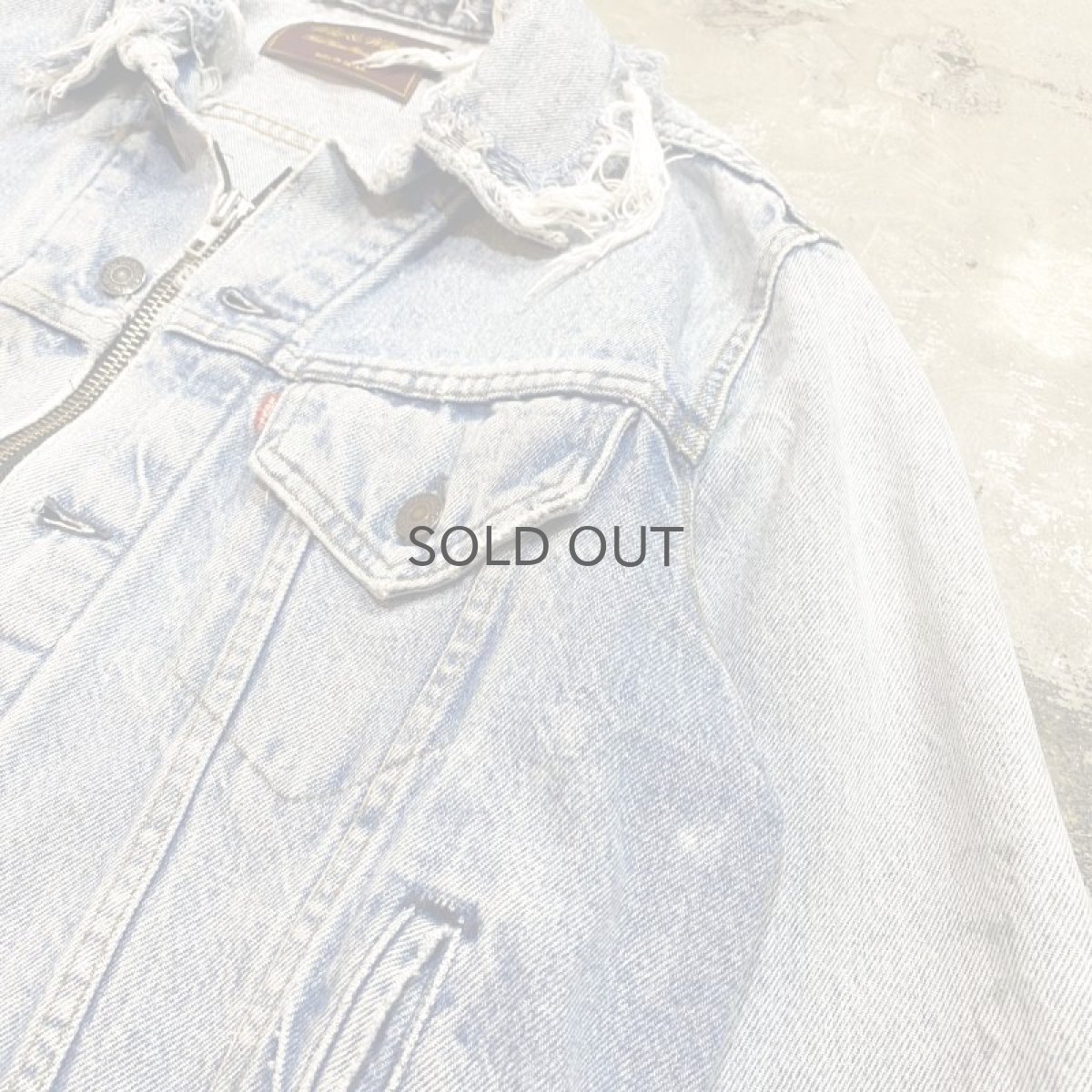 画像5: 【Wiz&Witch】"WANDERER" ZIP UP CRUSH DENIM JACKET / OS (5)