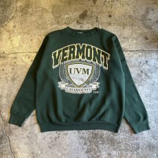 画像1: 90's COLOR PRINTED COLLEGE L/S SWEAT / Ladies L / MADE IN USA (1)