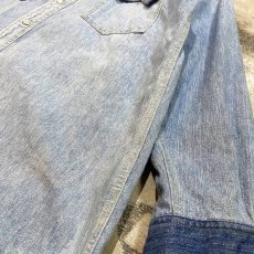 画像6: SWITCHED DENIM L/S WESTERN SHIRT / Mens L (6)