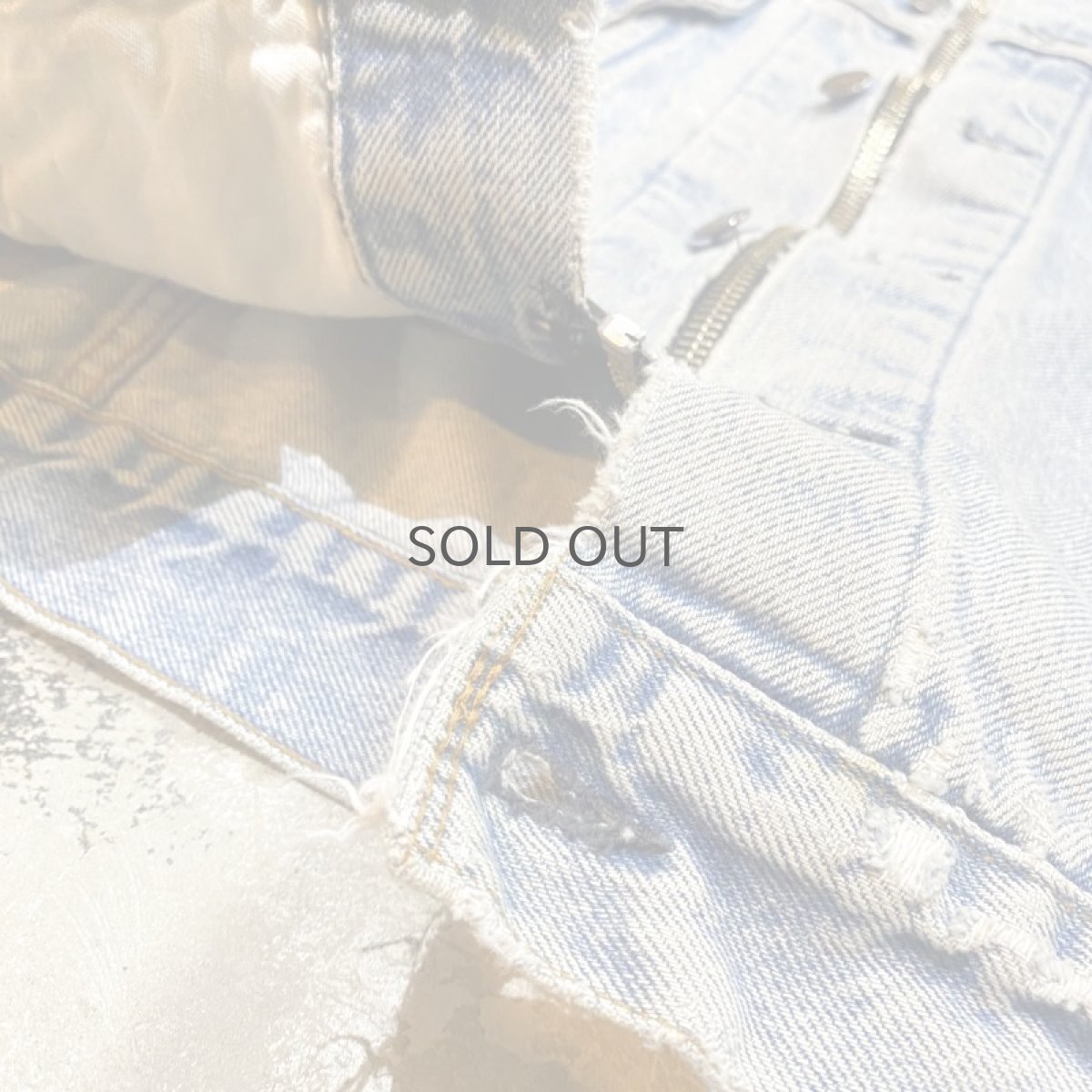 画像8: 【Wiz&Witch】"WANDERER" ZIP UP CRUSH DENIM JACKET / OS (8)