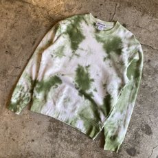 画像4: 【WONDERGROUND】NATURE TIE DYE SWEAT / GREEN / M&L (4)
