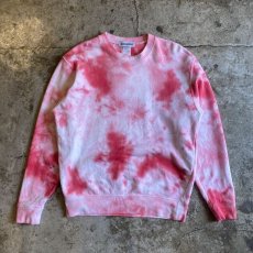 画像1: 【WONDERGROUND】NATURE TIE DYE SWEAT / PINK / M&L (1)