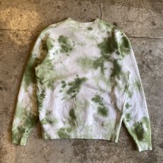 画像2: 【WONDERGROUND】NATURE TIE DYE SWEAT / GREEN / M&L (2)