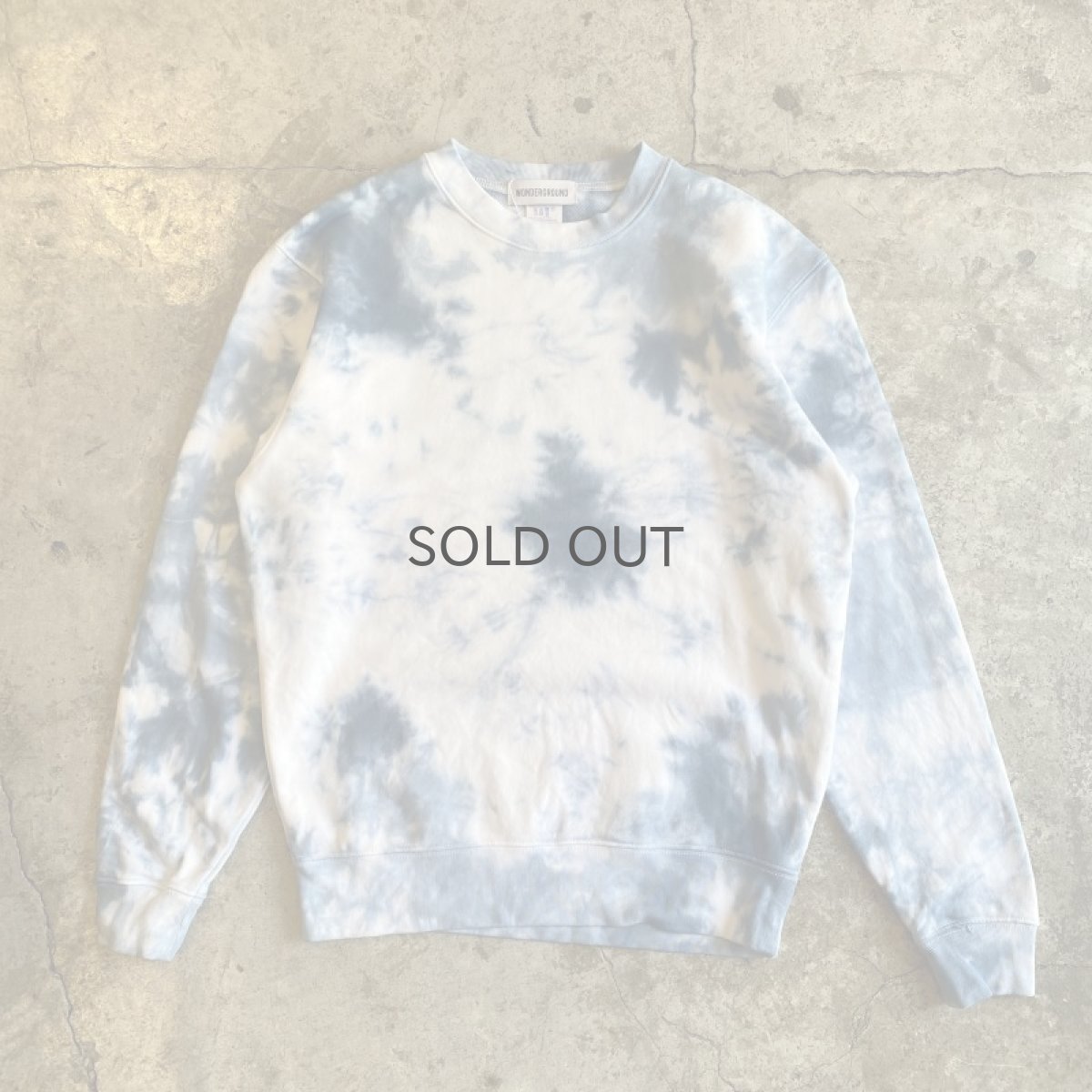画像1: 【WONDERGROUND】NATURE TIE DYE SWEAT / BLUE / M&L (1)