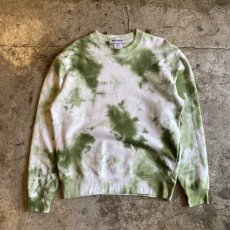 画像1: 【WONDERGROUND】NATURE TIE DYE SWEAT / GREEN / M&L (1)