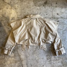 画像2: 【Wiz&Witch】"THE U.K" SHOULDER COLLAR SHORT TRENCH JACKET / OS (2)