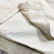 画像8: EMBROIDERY WHITE DENIM L/S SHIRT / Mens L (8)