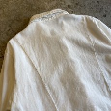 画像9: WHITE COLOR DESIGN CHINA COTTON JACKET / Ladies M (9)