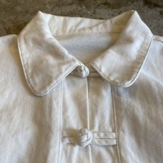 画像5: WHITE COLOR DESIGN CHINA COTTON JACKET / Ladies M (5)