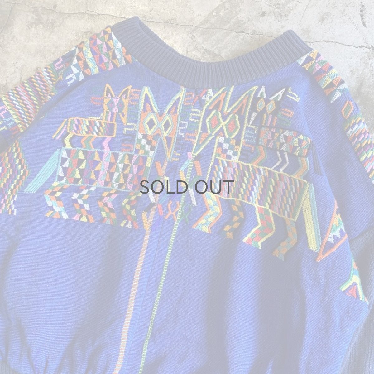 画像9: EMBROIDERY PATTERN COLOR DESIGN L/S TOPS / Ladies L (9)