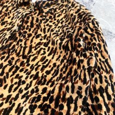 画像4: 90's~ LEOPARD PATTERN COTTON L/S SHIRT / Mens L (4)