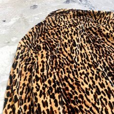 画像9: 90's~ LEOPARD PATTERN COTTON L/S SHIRT / Mens L (9)