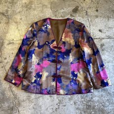 画像1: ALL OVER COLOR ART PATTERN CHINA DESIGN JACKET / Ladies M  (1)