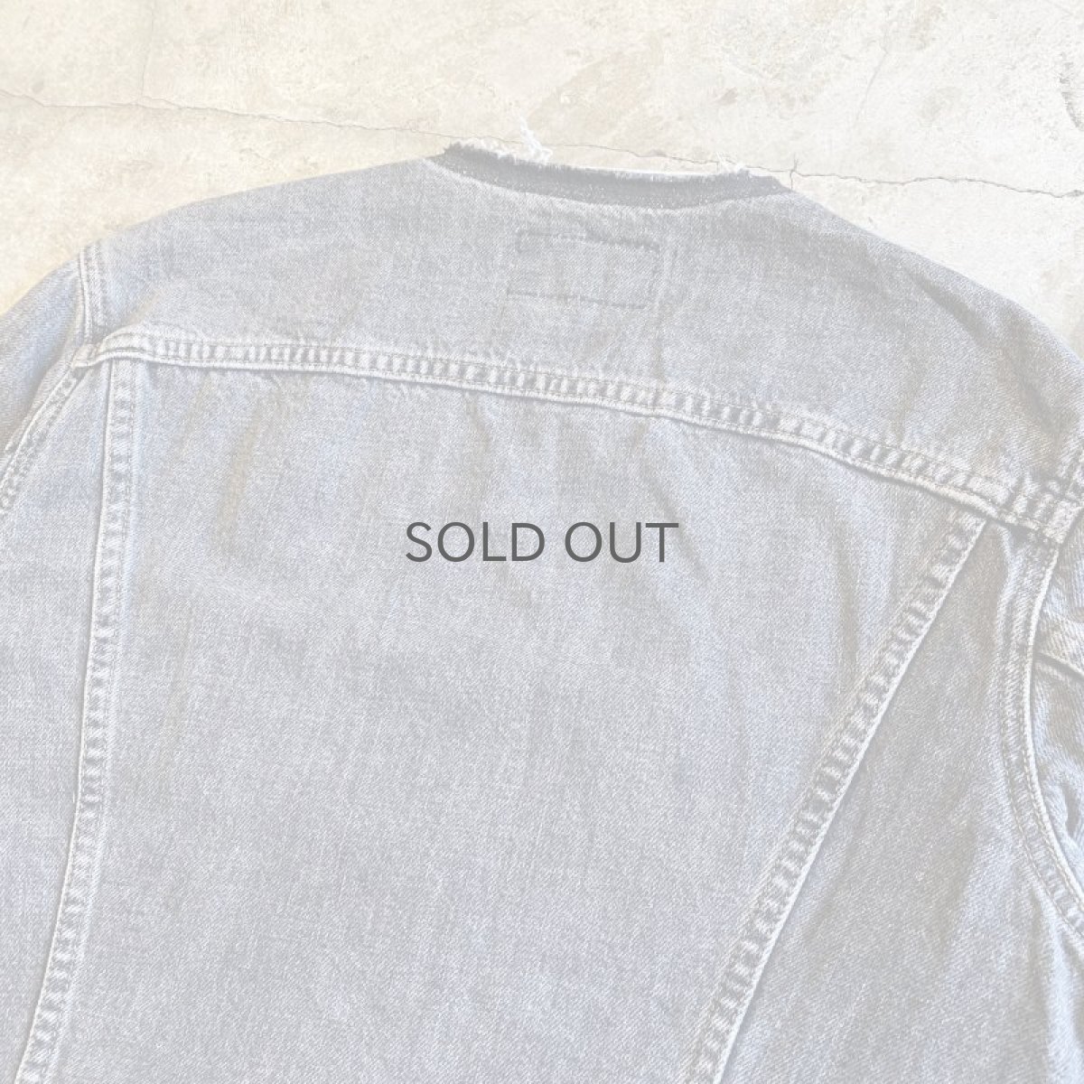 画像10: 【Wiz&Witch】"WANDERER" NO COLLAR ZIP UP DENIM JACKET / OS (10)