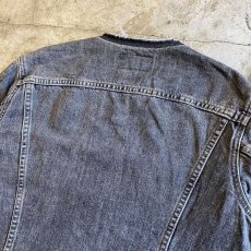 画像10: 【Wiz&Witch】"WANDERER" NO COLLAR ZIP UP DENIM JACKET / OS (10)