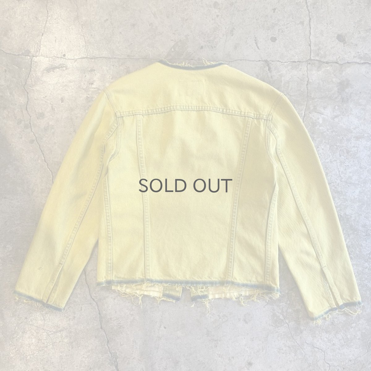 画像2: 【Wiz&Witch】"WANDERER" NO COLLAR ZIP UP DENIM JACKET / OS (2)