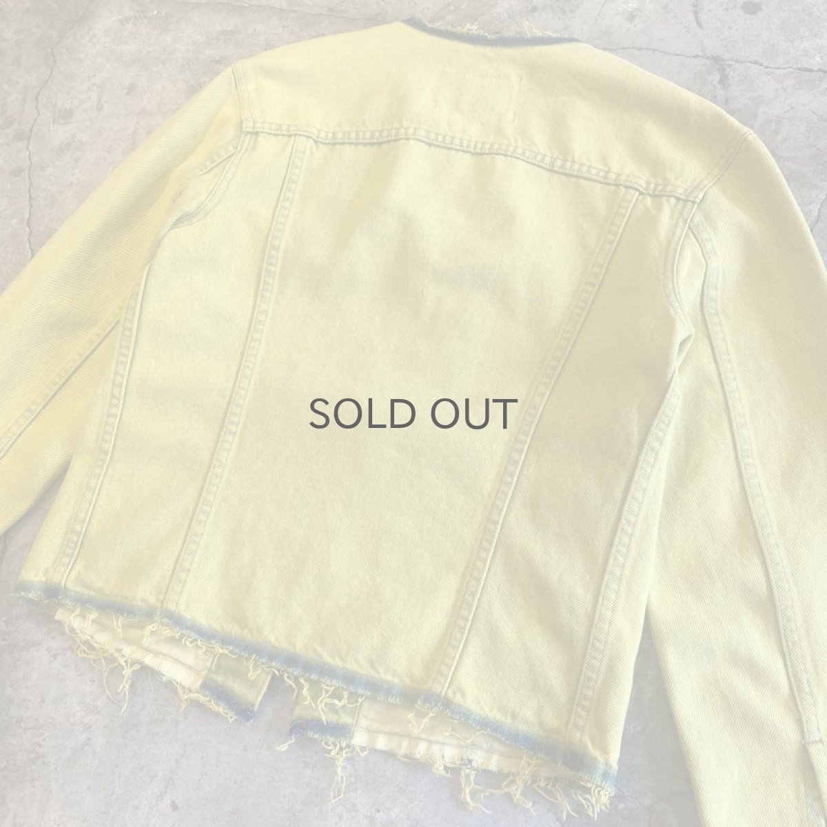 画像12: 【Wiz&Witch】"WANDERER" NO COLLAR ZIP UP DENIM JACKET / OS (12)