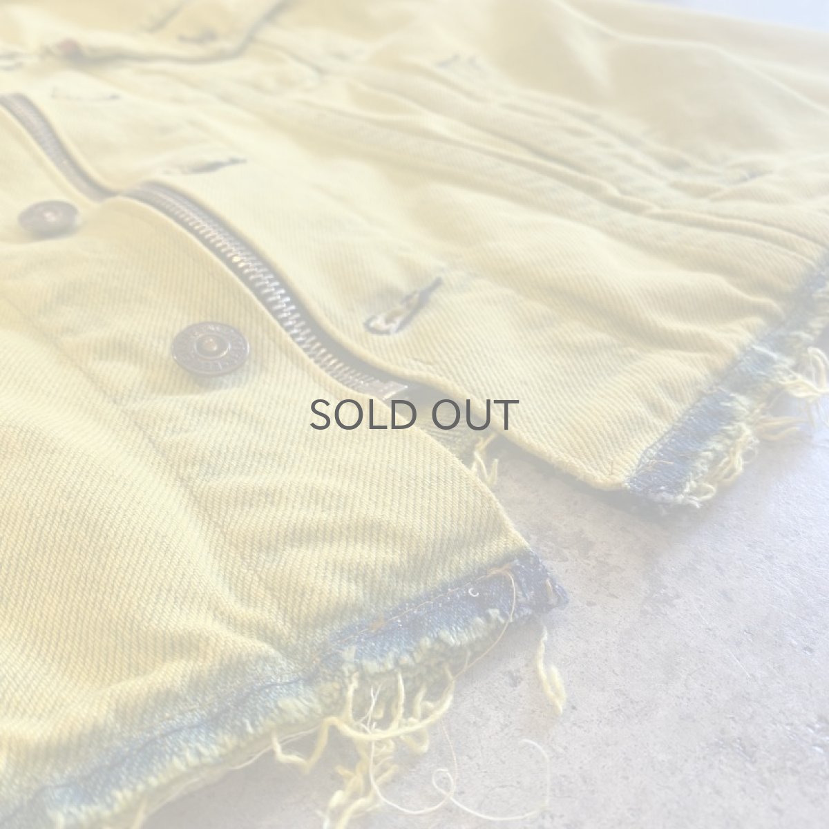 画像13: 【Wiz&Witch】"WANDERER" NO COLLAR ZIP UP DENIM JACKET / OS (13)